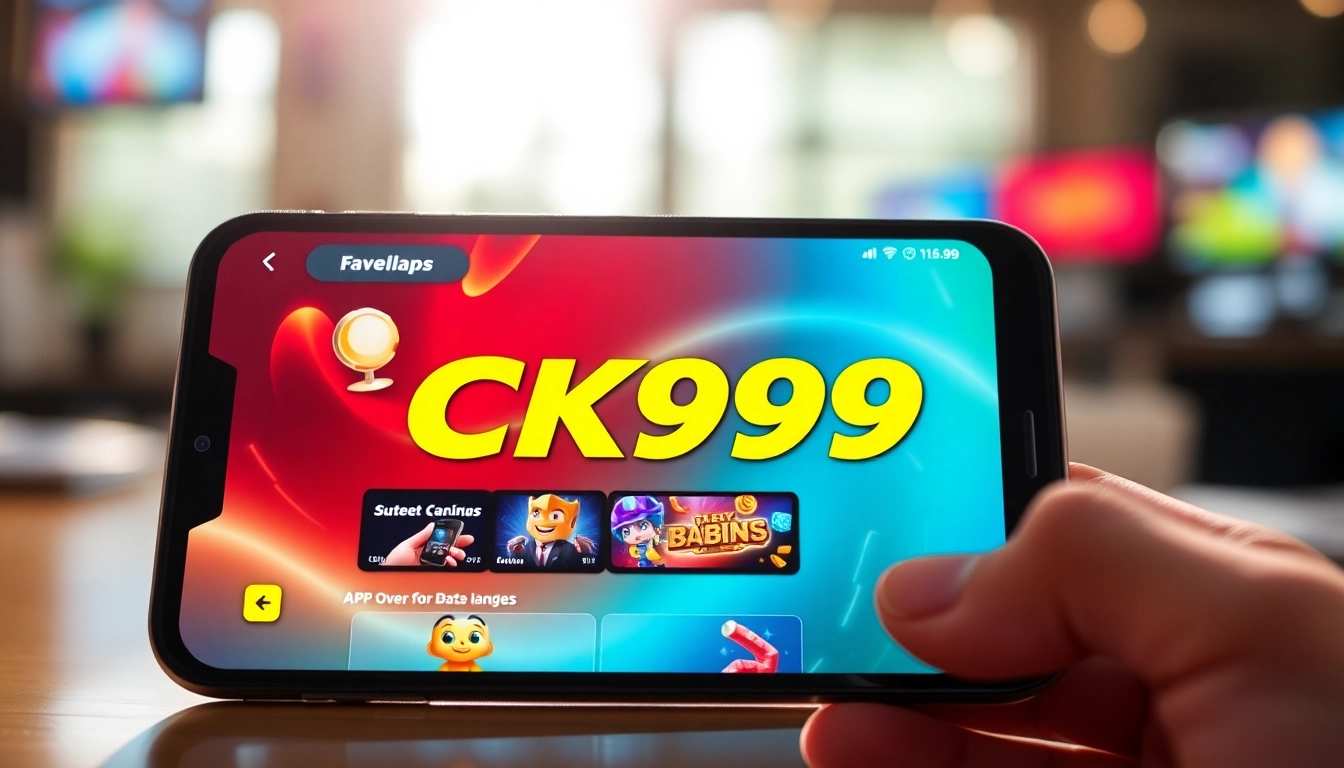 Understand the features of the ck999 app with a clear, user-friendly gaming interface on mobile device.