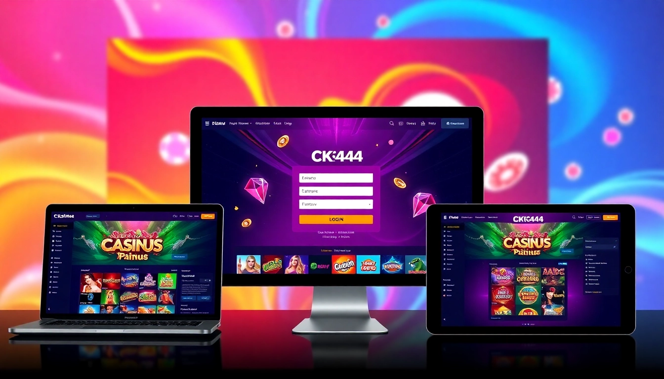 Click on the ck444 login button to access a secure, user-friendly online gaming platform with colorful visuals and smooth interface navigation.