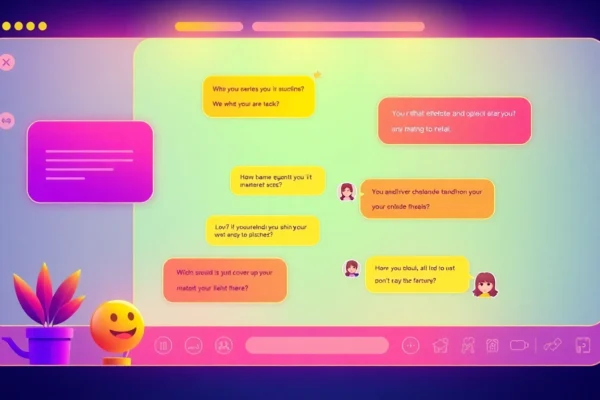 Engaging Spicy AI Chat session with vibrant visuals and expressive characters for immersive interaction.