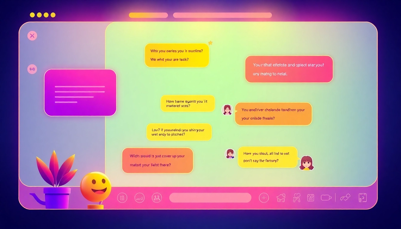 Engaging Spicy AI Chat session with vibrant visuals and expressive characters for immersive interaction.