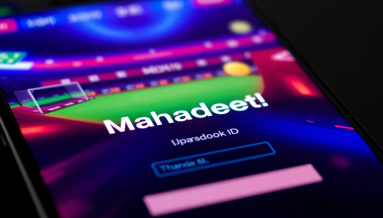 Secure Mahadev ID login on mobile device showcasing online betting security for Indian users.