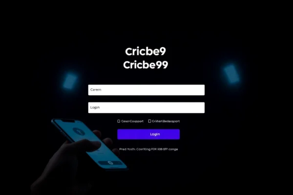 Efficient Cricbet99 login page with user entering credentials on mobile device for seamless