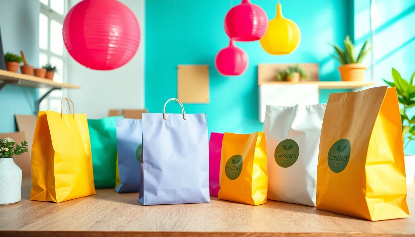 High-quality torba papierowa in a professional packaging setting, highlighting eco-friendly