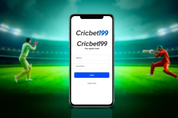 Secure Cricbet99 login page with cricket visuals and easy access for users in India to place