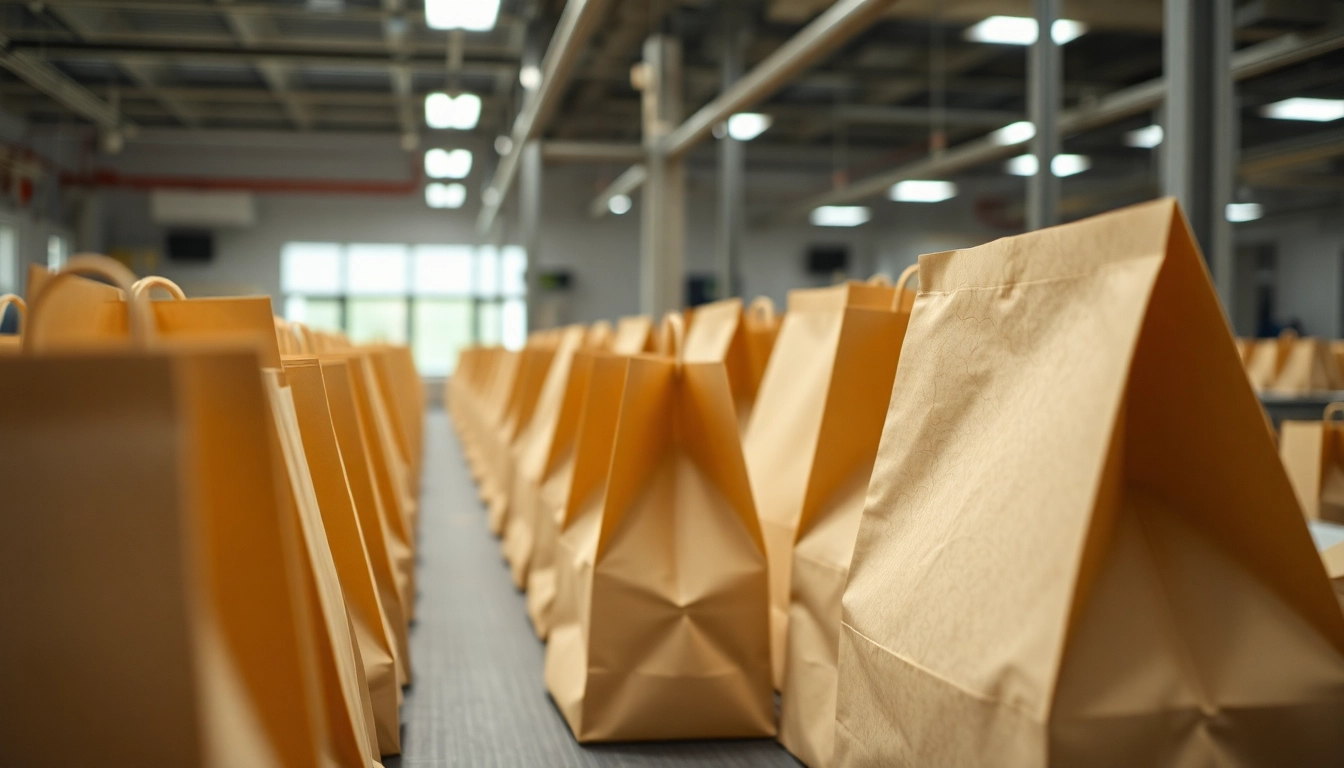 High-quality torba papierowa in use, showcasing eco-friendly and durable design for packaging