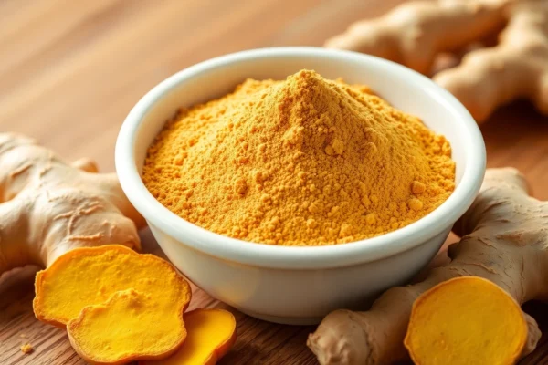 Top Strategies to Market Ginger Powder Effectively for Your Business Growth High-quality ginger powder scattered with fresh ginger roots showcasing natural freshness and